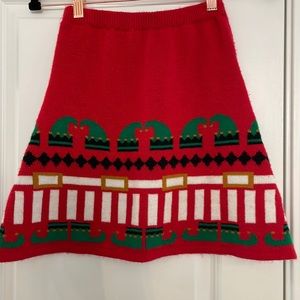 EUC Christmas Sweater Skirt